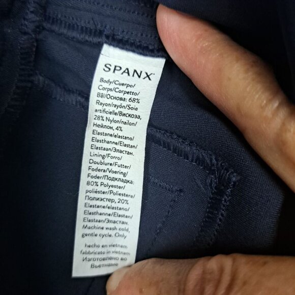 SPANX Supersmooth™ PerfectFit Ponte Slim Straight Pant Black Size SP - Picture 8 of 9